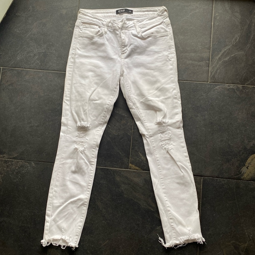 Just Black White Jeans 27p